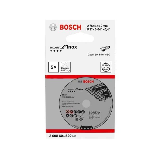 REZALNA PLOŠČA ZA RF BOSCH 76X1X10 MM A60 ZA INOX