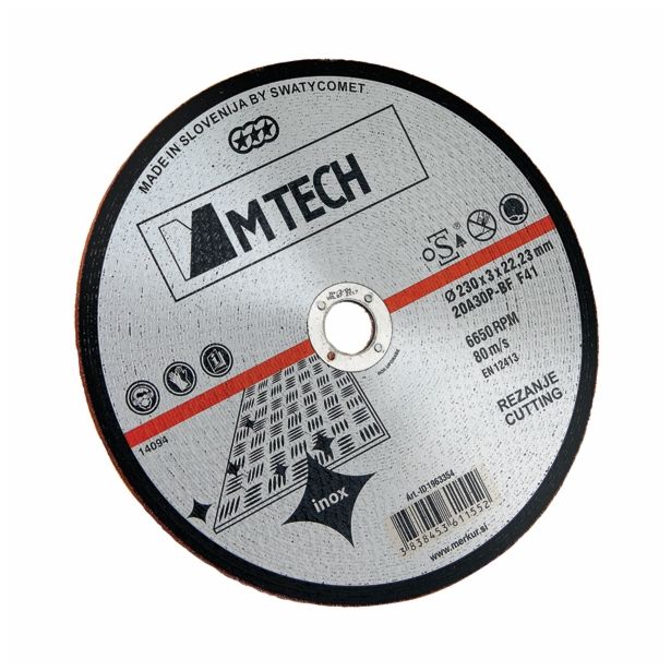 REZALNA PLOŠČA ZA RF MTECH 230X3X22 MM 20A30P-BF