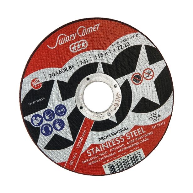 REZALNA PLOŠČA ZA RF SWATYCOMET-P 115X1X22.23 MM 20A60R-BF INOX IN KOVINA