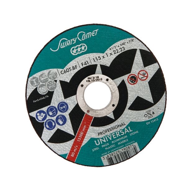 REZALNA PLOŠČA VEČNAMENSKA SWATYCOMET-P 115X1X22.23MM