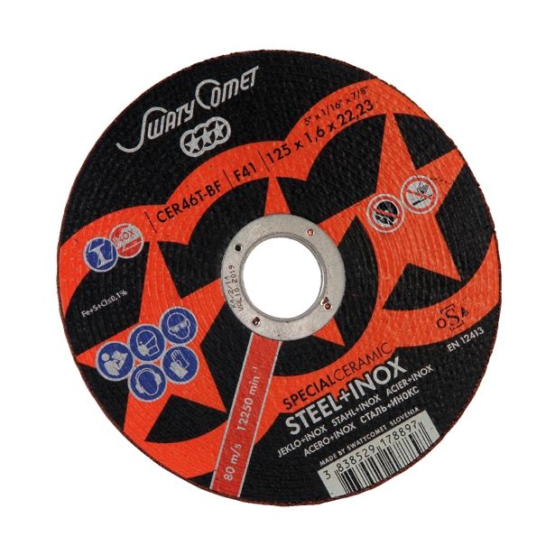 REZALNA PLOŠČA ZA RF SWATYCOMET-S 125X1.6X22.23MM SPECIAL CERAMIC F41 CER46T-BF