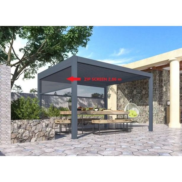 ZIP SCREEN 286 CM MS VISCOM ZA PERGOLO 286 X 286 CM.