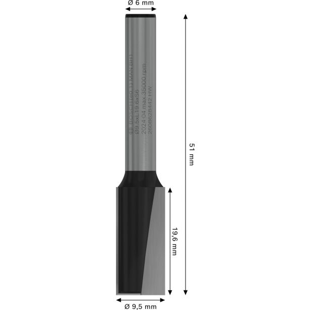 REZKAR ZA LES BOSCH ' 9.5 X L 19.6