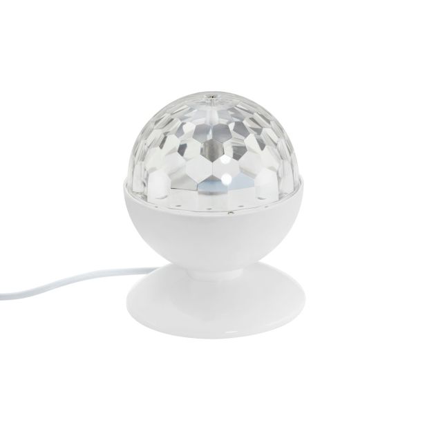 NAMIZNA SVETILKA PRISMA RGB-LED DISCO BELA