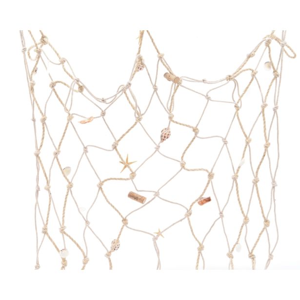 DEKORACIJA DECORIS RIBIŠKA MREŽA S ŠKOLJKAMI 100X150 CM