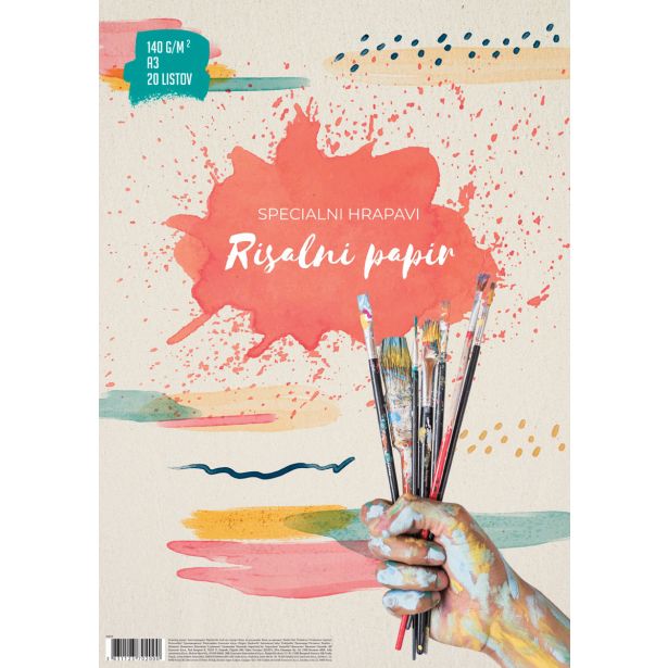 RISALNI LISTI,KOLAŽ PAPIR STREET RISALNI LISTI A3 20 LISTOV 140 G