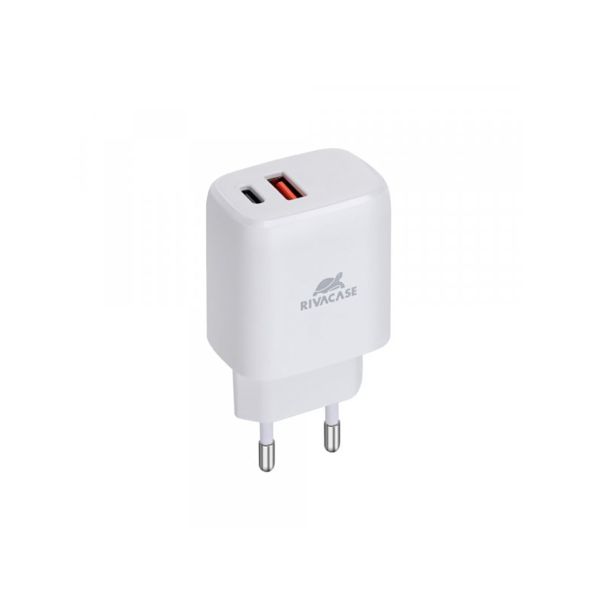 RIVACASE HIŠNI POLNILEC PS4192 WD4 QUICK CHARGE 20W VHOD TYPE C IN USB, TER S KABLOM TYPE C - ORIGINAL (EU BLISTER) BEL