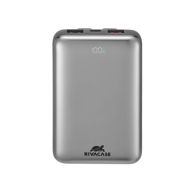 RIVACASE PRENOSNA BATERIJA/POWERBANK VA2611 10.000 MAH 30W Z LCD EKRANOM IN 2X PODATKOVNI KABEL (TYPE-C, LIGHTNING)