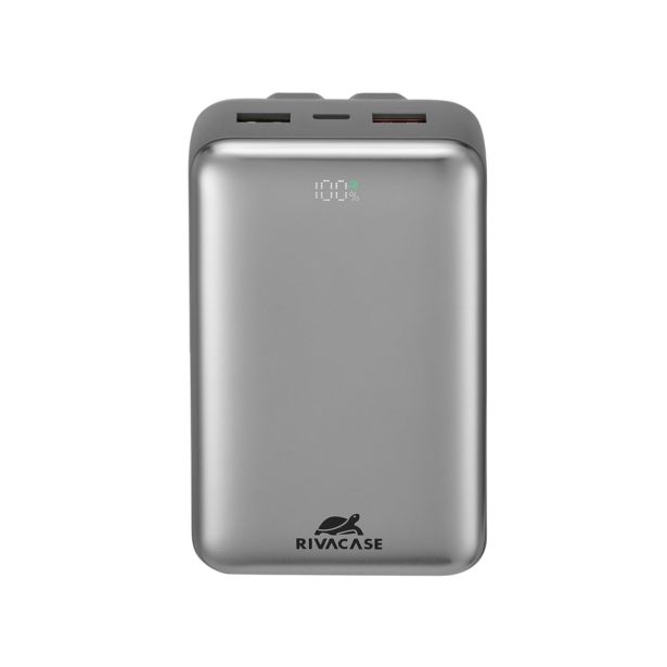 RIVACASE PRENOSNA BATERIJA/POWERBANK VA2612 20.000 MAH 30W, Z LCD EKRANOM IN 2X PODATKOVNI KABEL (TYPE-C, LIGHTNING)
