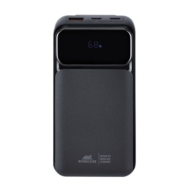 RIVACASE PRENOSNA BATERIJA VA2221 ("POWERBANK") 20.000 MAH 22,5W, ČRN, Z LCD EKRANOM