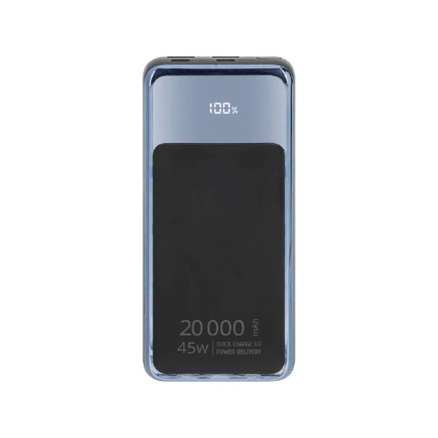 RIVACASE VA1075 ZUNANJA BATERIJA POWERBANK 20.000 MAH 45W (TUDI ZA PRENOSNIK) - ČRN