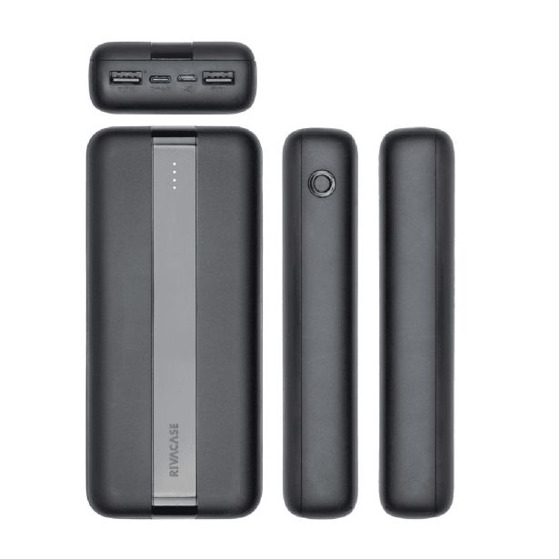 RIVACASE VA2081 ZUNANJA BATERIJA POWERBANK 20.000 MAH 10W - ČRN