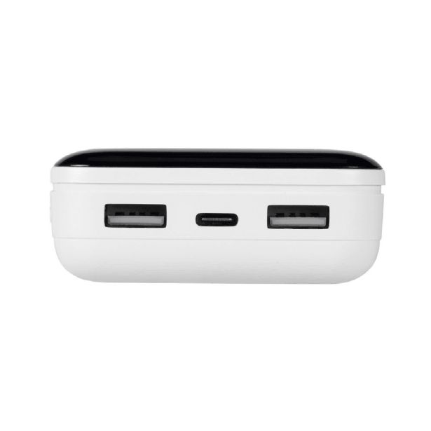 RIVACASE ZUNANJA BATERIJA POWERBANK 20.000 MAH VA2280 Z LCD-JEM BEL