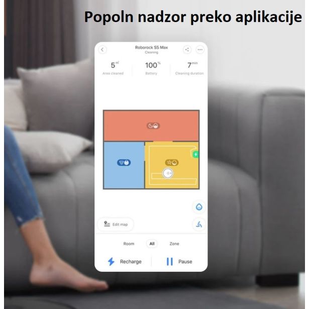 ROBOTSKI SESALNIK ROBOROCK ROBOROCK S5 MAX ČRN