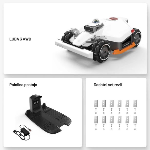 ROBOTSKA KOSILNICA MAMMOTION LUBA 3 1500 AWD