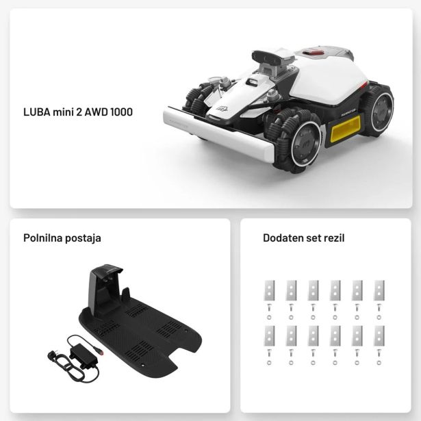 ROBOTSKA KOSILNICA MAMMOTION LUBA MINI 2 1000 AWD