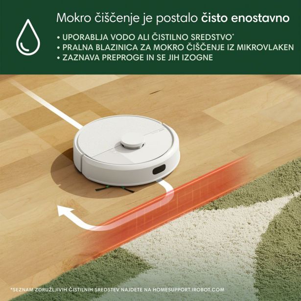 ROBOTSKI SESALNIK IROBOT ROOMBA COMBO 105 + AUTOEMPTY BEL