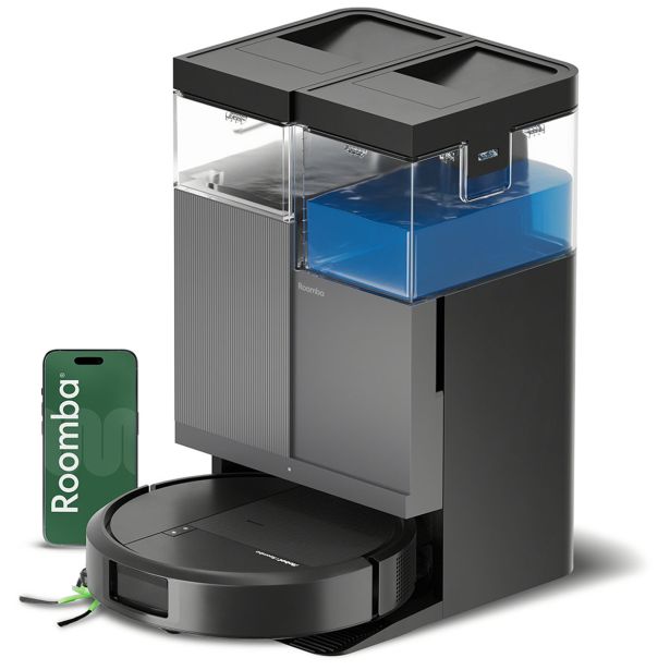 ROBOTSKI SESALNIK IROBOT PLUS 415 COMBO ROBOT AUTOWASH ČRN