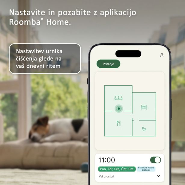 ROBOTSKI SESALNIK IROBOT PLUS 415 COMBO ROBOT AUTOWASH ČRN
