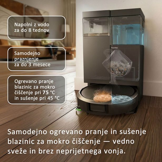 ROBOTSKI SESALNIK IROBOT PLUS 515 COMBO ROBOT + AUTOWASH