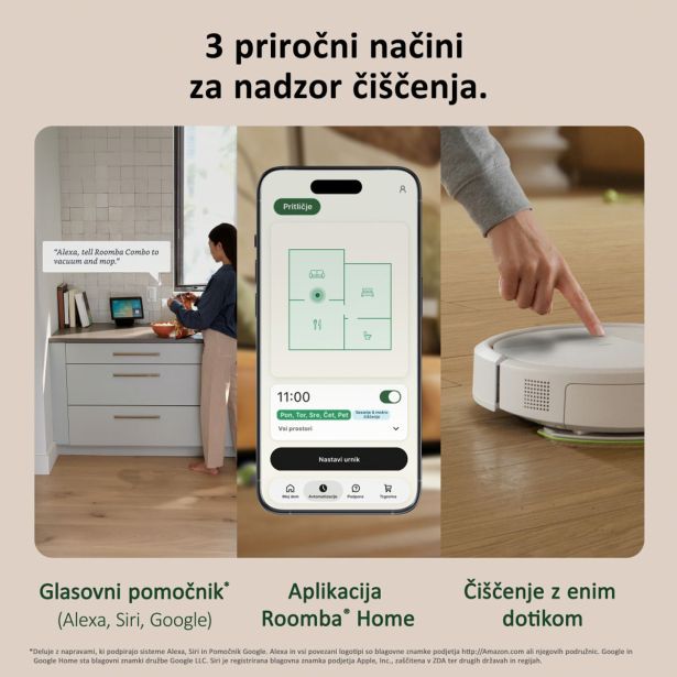 ROBOTSKI SESALNIK IROBOT PLUS 515 COMBO ROBOT + AUTOWASH BEL