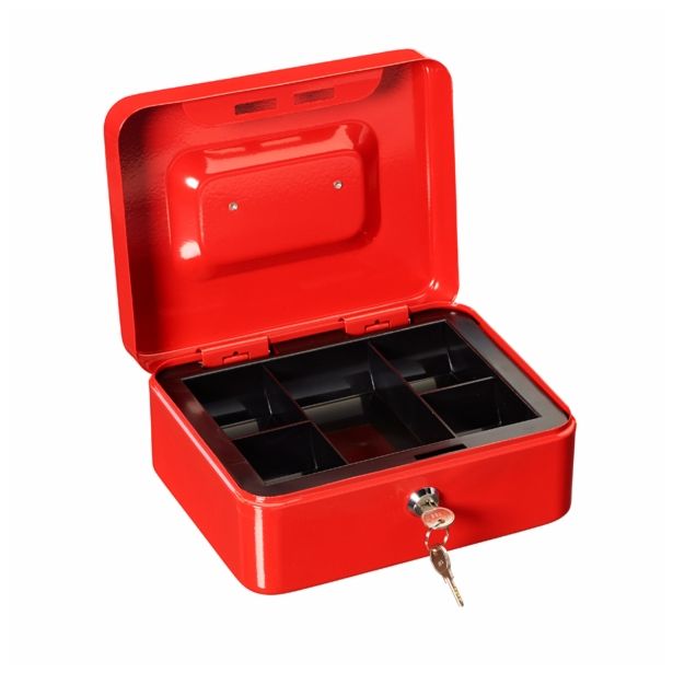 ROČNA KASETA ZA DENAR BURG-WÄCHTER FAVOR CB 3 RDEČA 195X165X90 MM