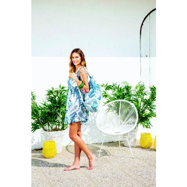 TORBA, NAHRBTNIK SORBETTO ROČNA KURANDA 64X23 CM POTISKANA