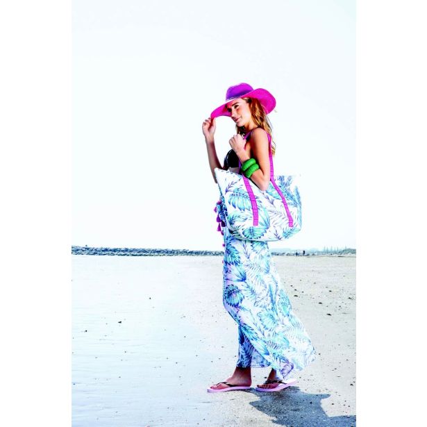 TORBA, NAHRBTNIK SORBETTO ROČNA SIDNEY 63X52X22 CM Z ZADRGO, POTISKANA