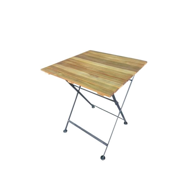 LESENA MIZA MQ RODOS 60X60X75 CM AKACIJA ZLOŽLJIVA