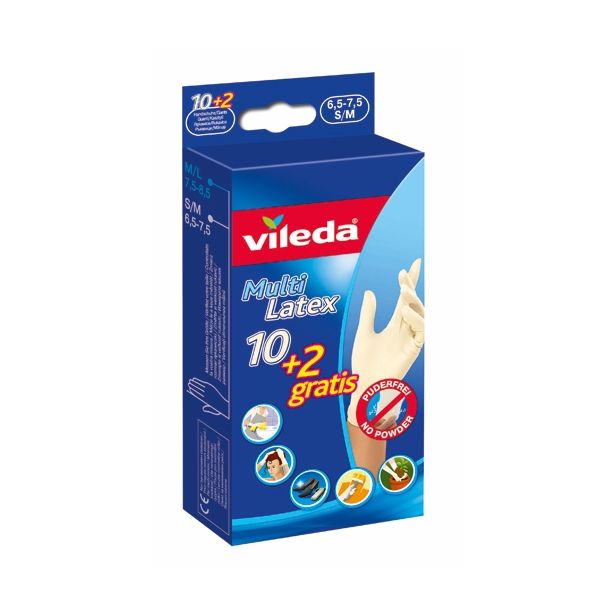 ROKAVICE VILEDA MULTI LATEX ZA 1X UPORABO 10/1+2 M+S