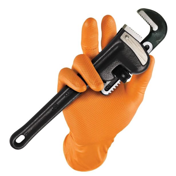 ROKAVICE ZA 1X UPORABO GRIPPAZ ORANŽNE 246 50/1 ŠT. S