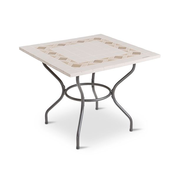 KOVINSKA MIZA DAJAR ROMA 90X90 CM, ANTRACIT