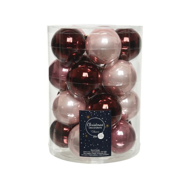 ROZA STEKLENE BUNKE, 20 KOSOV, PREMER 60 MM