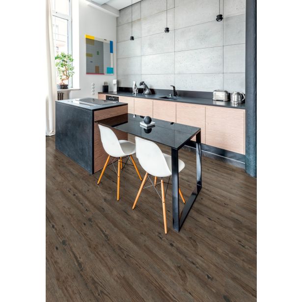 VINIL PLOŠČA, LVT LIVING+ RUSTIC WOOD TEMNI 8027 914X152X2 MM