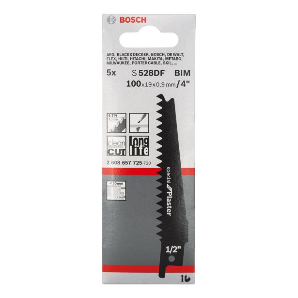 LIST SABLJASTE ŽAGE BOSCH S 528 DF 5-DELNI KOMPLET