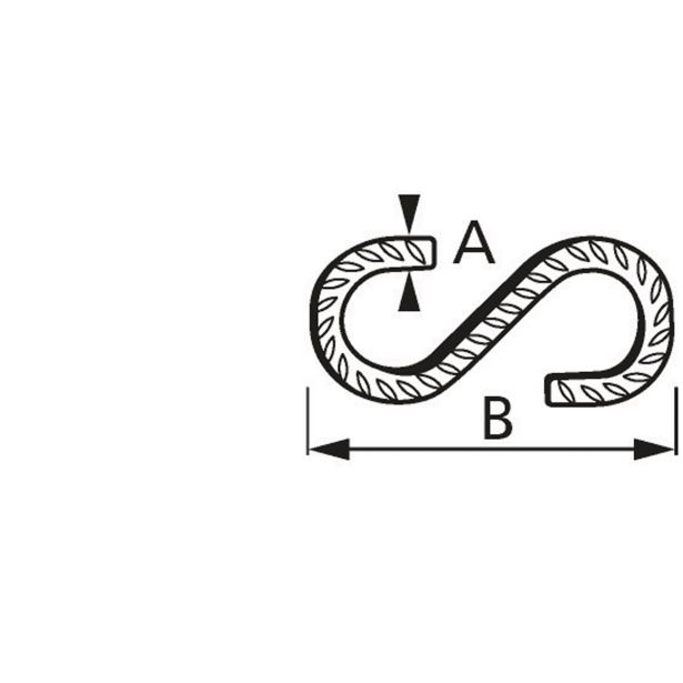 S-KAVELJ 4.0X35 ČRN V ZAVITKU JE 7 KOS