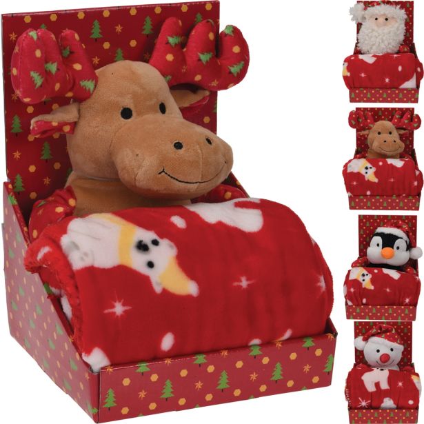 DEKORATIVNA ODEJA EH S PLIŠASTO FIGURO SORTIRANO