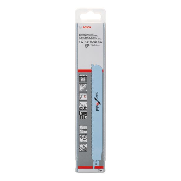 LIST SABLJASTE ŽAGE BOSCH S1126CHF 25-DELNI KOMPLET
