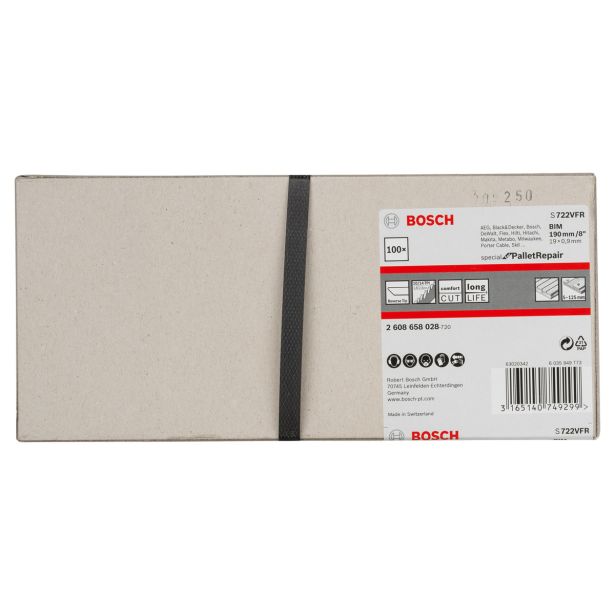 LIST SABLJASTE ŽAGE BOSCH S722VFR 100-DELNI KOMPLET