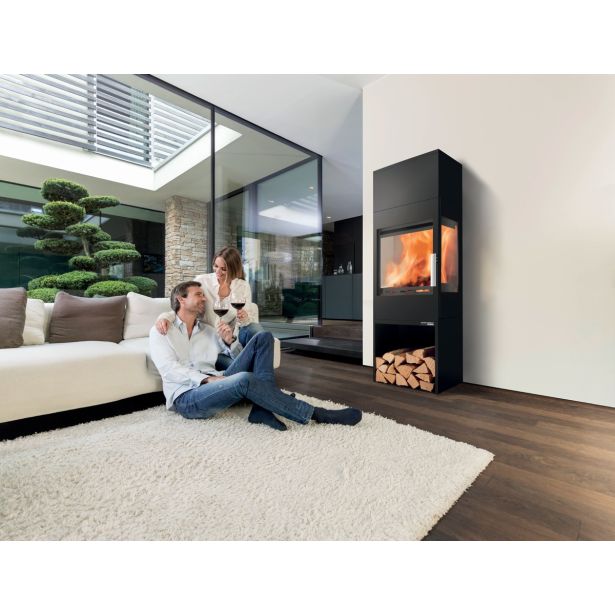 KAMINSKA PEČ HAAS+SOHN SALZBURG EASY 351.15 ČRN, Z VRATI