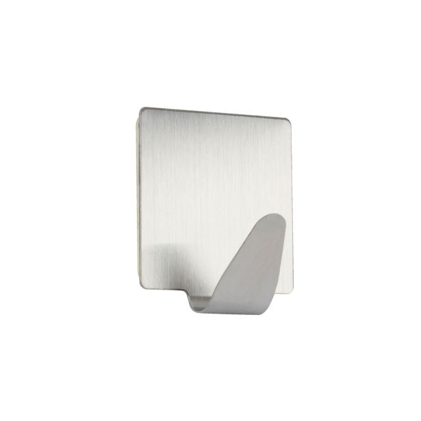 KOVINSKA OBEŠALNA KLJUKA WALTECO SAMOLEPILNA KVADRATNA NERJAVNA ZAV=2KOS