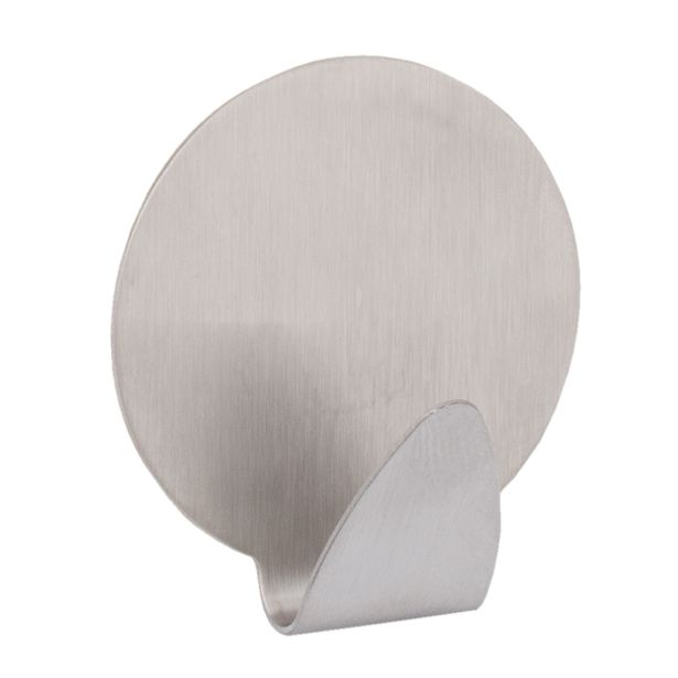 KOVINSKA OBEŠALNA KLJUKA WALTECO SAMOLEPILNA OKROGLA NERJAVNA ZAV=2KOS