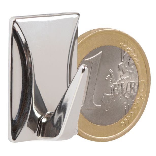 PVC OBEŠALNA KLJUKA WALTECO SAMOLEPILNA PVC KROMIRANA