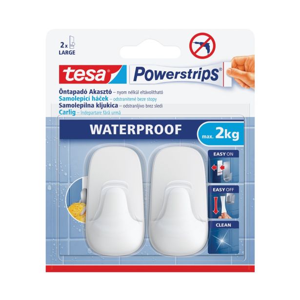 SAMOLEPILNI IZDELEK TESA KLJUKICA L VODOODPORNA KOVINSKA 2/1