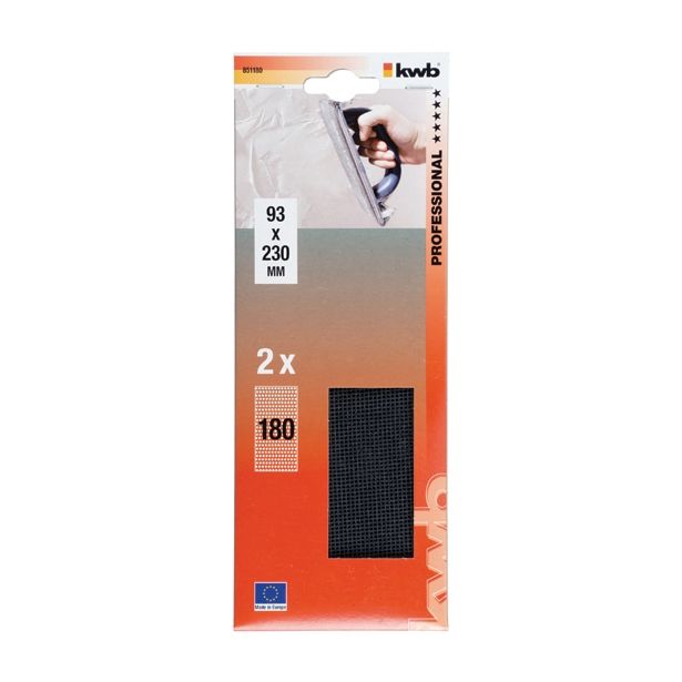 BRUSNA MREŽA KWB 93X230 MM K180 BRUSILNE MREŽICE - LISTI