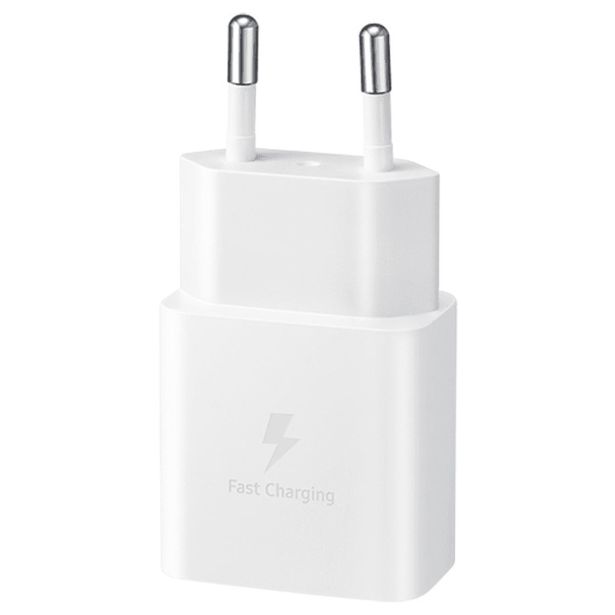 SAMSUNG HIŠNI POLNILEC FAST CHARGE EP-T1510XWE 15W PD + KABEL EP-DA705BWE TYPE C BEL - ORIGINAL - BULK