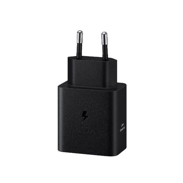 SAMSUNG HIŠNI POLNILEC SUPER FAST CHARGE EP-T4511XBE 45W + KABEL EP-DX510 TYPE C ČRN - ORIGINAL (EU BLISTER)