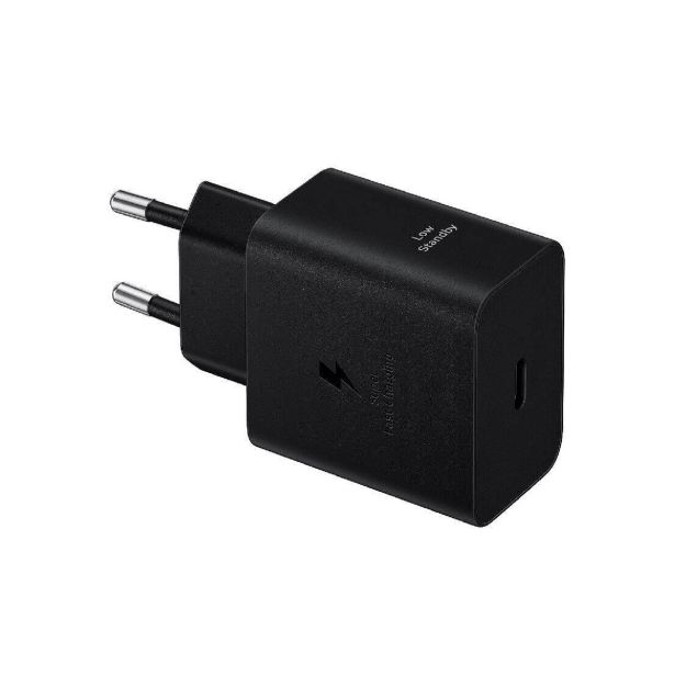 SAMSUNG HIŠNI POLNILEC SUPER FAST CHARGE EP-T4511XBE 45W + KABEL EP-DX510 TYPE C ČRN - ORIGINAL (EU BLISTER)