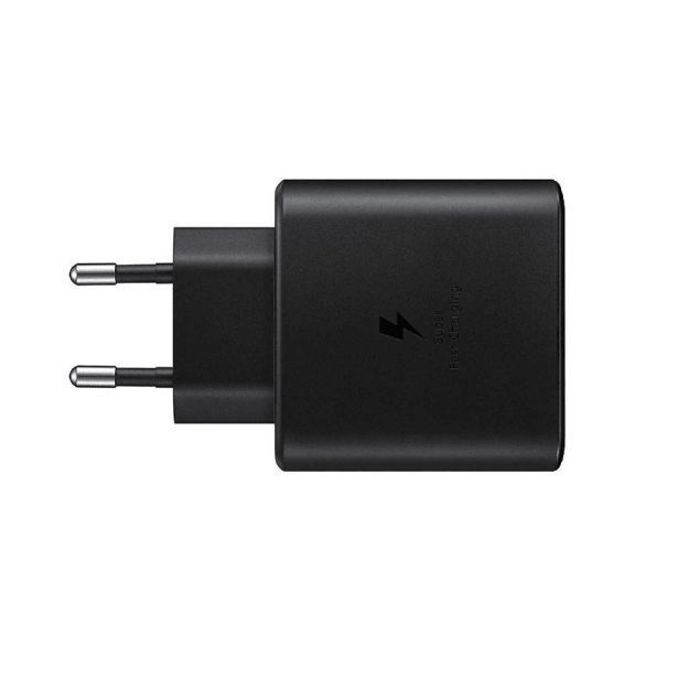 SAMSUNG HIŠNI POLNILEC SUPER FAST CHARGE EP-TA845EBE 45W + KABEL EP-DW767JBE TYPE C ČRN - ORIGINAL (BULK)
