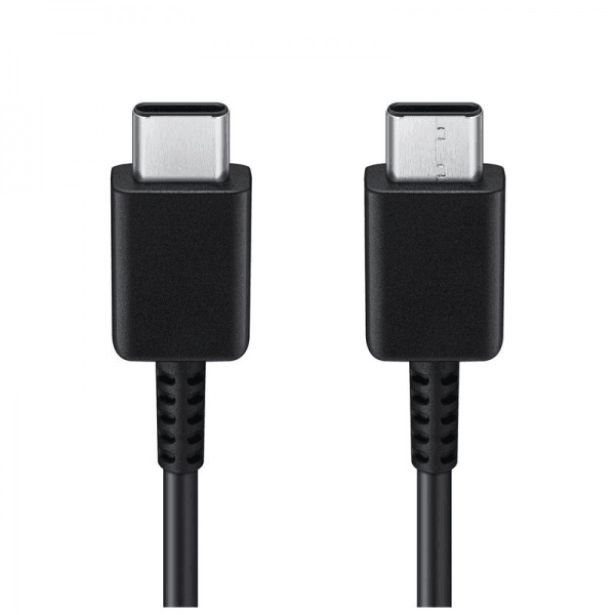SAMSUNG PODATKOVNI KABEL EP-DN970BBE 25W TYPE C - TYPE C ČRN 1 M